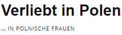 Verliebt in Polen